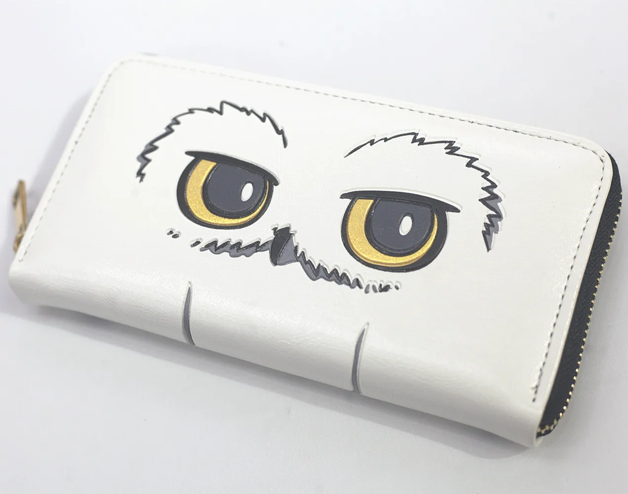 Кошелек H.Potter с изображением совы Hedwig мужской женский на молнии отделением для