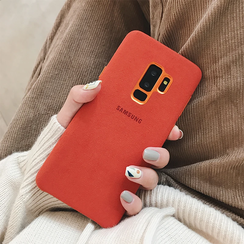 S9 plus чехол для samsung Galaxy S9 замшевый кожаный чехол для телефона с защитой от отпечатков пальцев задняя защитная крышка для samsung Galaxy S9+ S9Plus