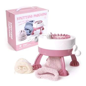 

Kids DIY Knitting Machine Smart Weaver Colorful Yarns Loom Knit for Hats Scarves Sock E2S