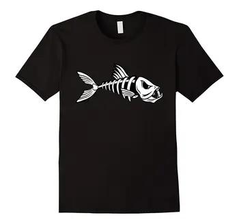 

Dead Fish Skeleton Fishes T Shirt 2018 Brand T-Shirt Men Fashion Style Short Sleeve Print Tee Shirt Newest Men'S Fashion