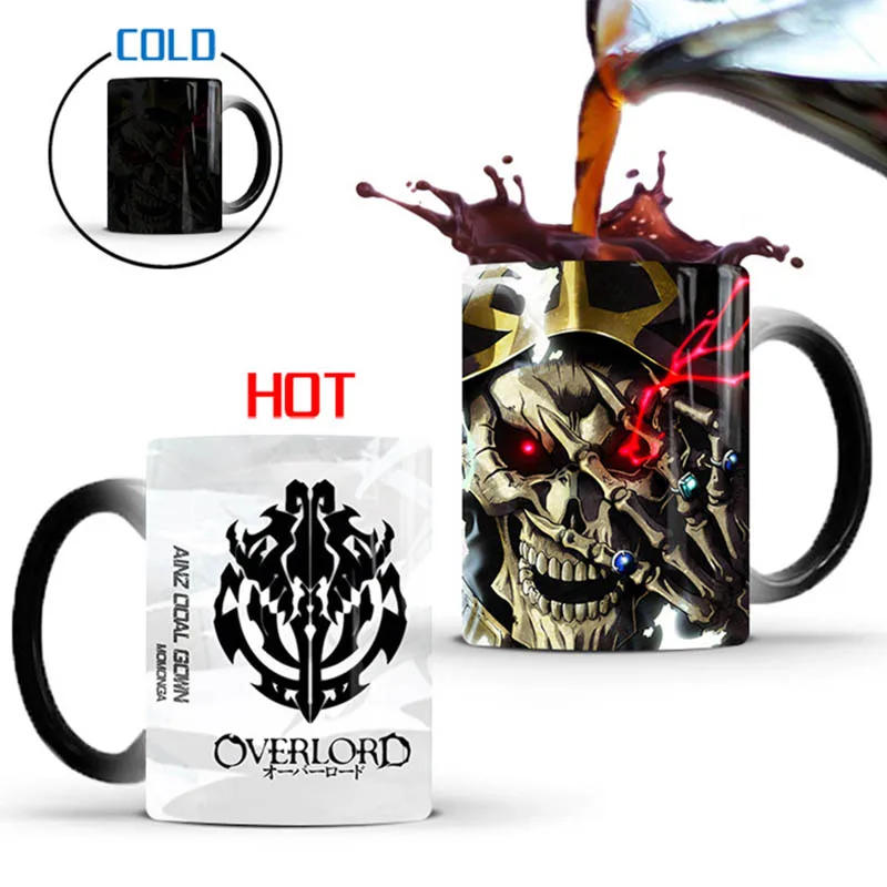 Новинка 350 мл аниме JK Overlord Ainz Ooal платье косплей Марк меняющий Цвет Череп момуна