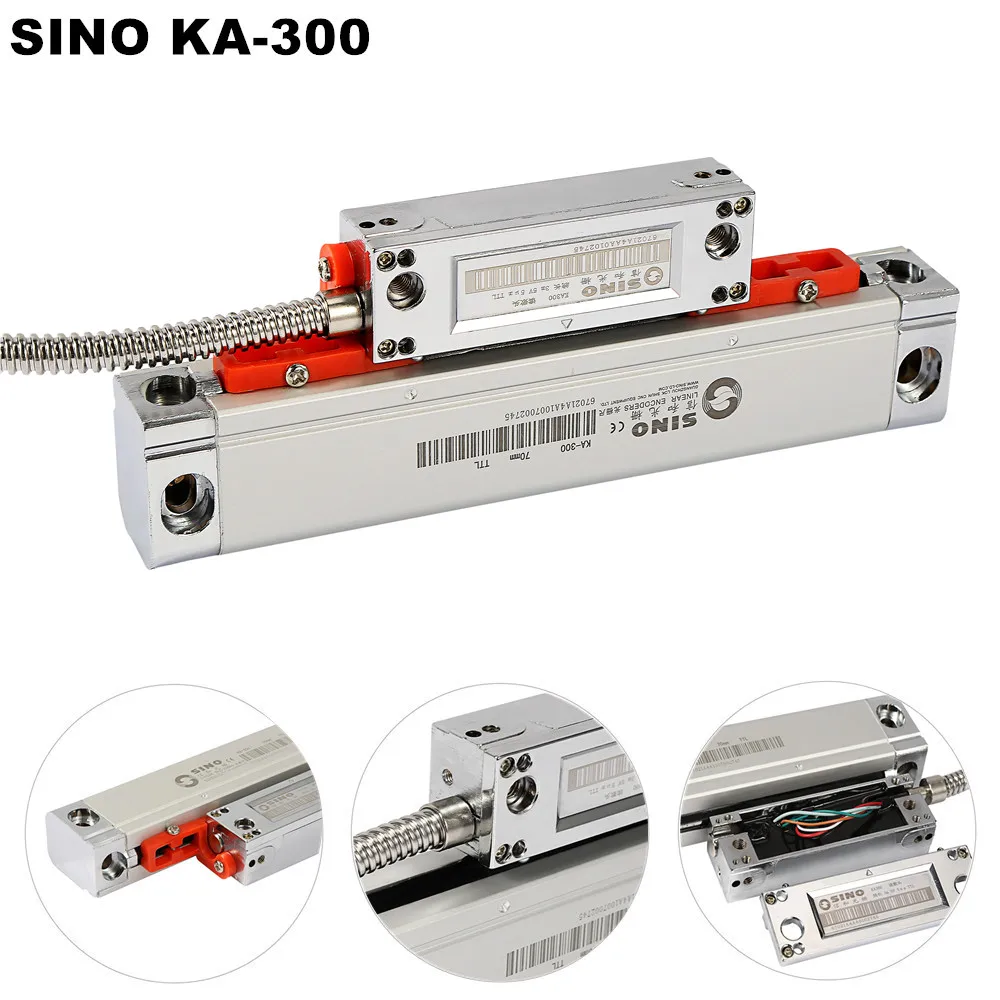 Règle Linéaire Numérique Sino KA-500 5um TTL - Longueur 370mm, Pour Fraiseuse, Résolution 0.005mm