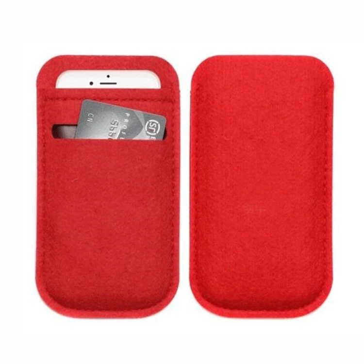 

Felt Cellphone Bag Direct Supply Color Felt Bag Phone Case Customizable Low Price Felt