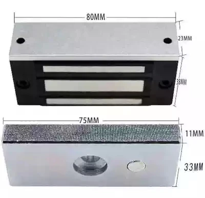 

12V 60kg 180kg 280kg 320kg EM lock magnetic lock absorbing electromagnetic lock Home office use Door lock room escape room prop