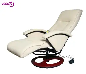 

VidaXL Electric Massage Chair Office Chairs Furniture Commercial Furniture Leather Recliner Chair Swivel Chair With Footstool