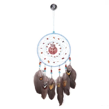 

Home decoration pendant wind chimes retro natural shell gravel dream net catcher decorations pendant 2020 new 1
