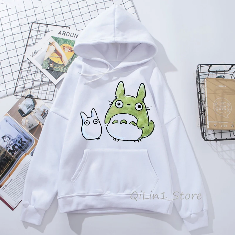 Totoro hoodies women Studio Ghibli Harajuku Kawaii Hoodie men Ullzang Cute Funny Anime Sweatshirts 90s Graphic Hoody unisex