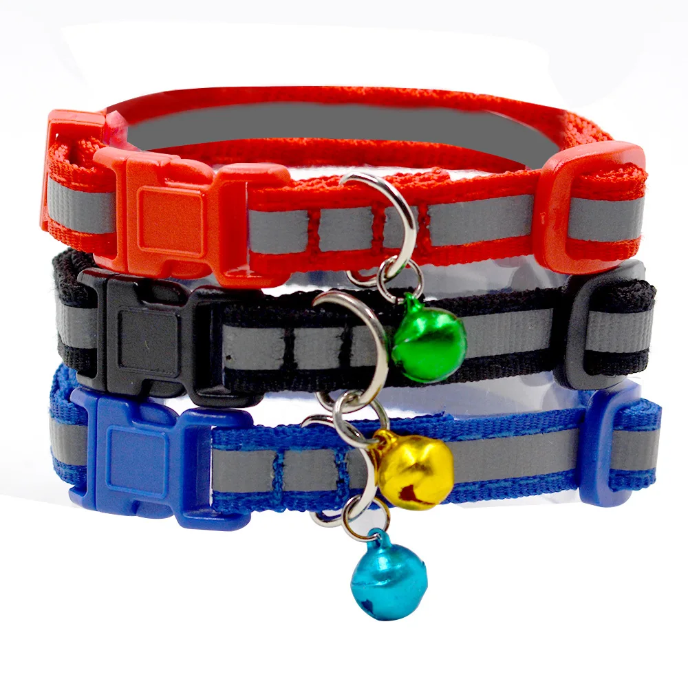

Hot Selling 1.0 Adjustable Size Pet Collar Cute Bell Small Dog Cat Item Night Light Neck Ring