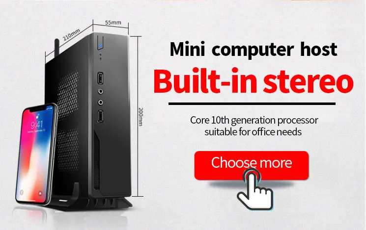 ALUNX Mini PC computer Intel Core i3 i5 i7 Windows 10 Pc Desktop Computer HTPC HDMI VG Industrial Pc Linux Barebone System Itx
