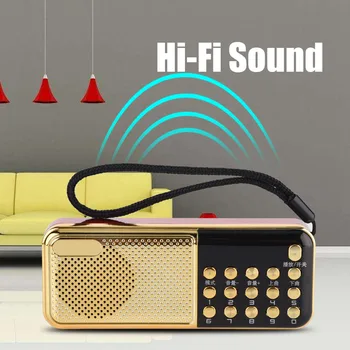 

M-11 Mini Speaker Radio PW Cut Memory MP3 Player Radio Portable 87.5-108MHz FM Speaker Radio