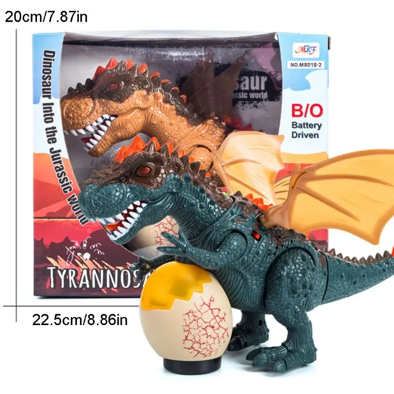 Электрический детский ходячий динозавр игрушки для мальчика T-Rex модели с светильник звук ребенок подарки украшение дома