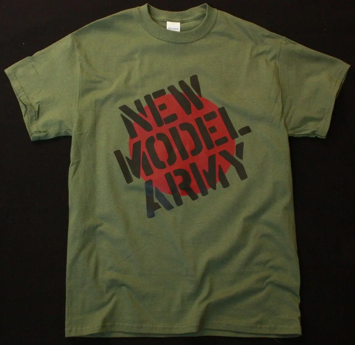 

New Model Army Logo Military Green T Shirt Post Punk Rock New Wave