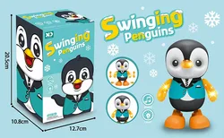 Crianças dança robô brinquedo de plástico bonito dos desenhos animados andando animal luz musical elétrica agitar boneca brinquedos educativos cedo para crianças