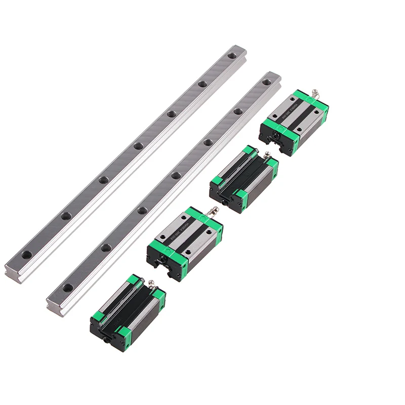 2PC HGR20 Linear Square Rail+4PC HGH20CA Slides Carriage+1PC SFU1605 Ball Screw+BK/BF12 End Support+Coupling+Nut Housing CNC Set