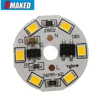 

AC220V Warm/Cold White PCB 3W 5W 10W 2835 SMD Light Board Led Lamp Panel For Ceiling PCB With LED