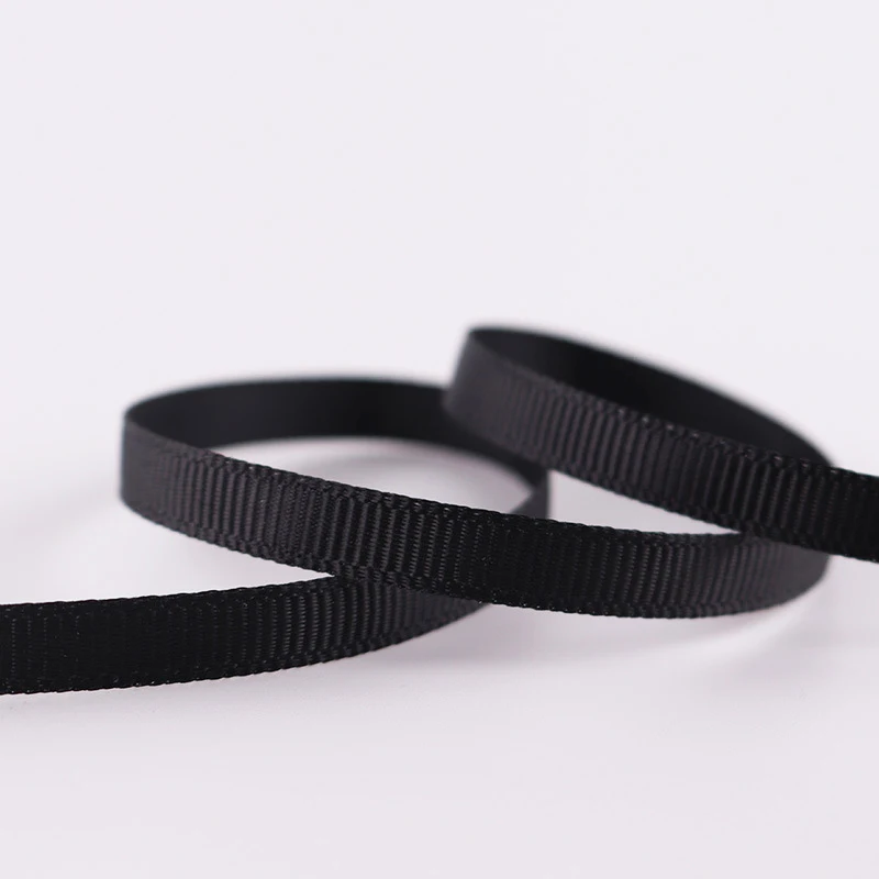 Grosgrain Ribbon 6mm 5Yards/Roll Crafts Wedding Decorations DIY Bow Gifts Card Wrapping Supplies
