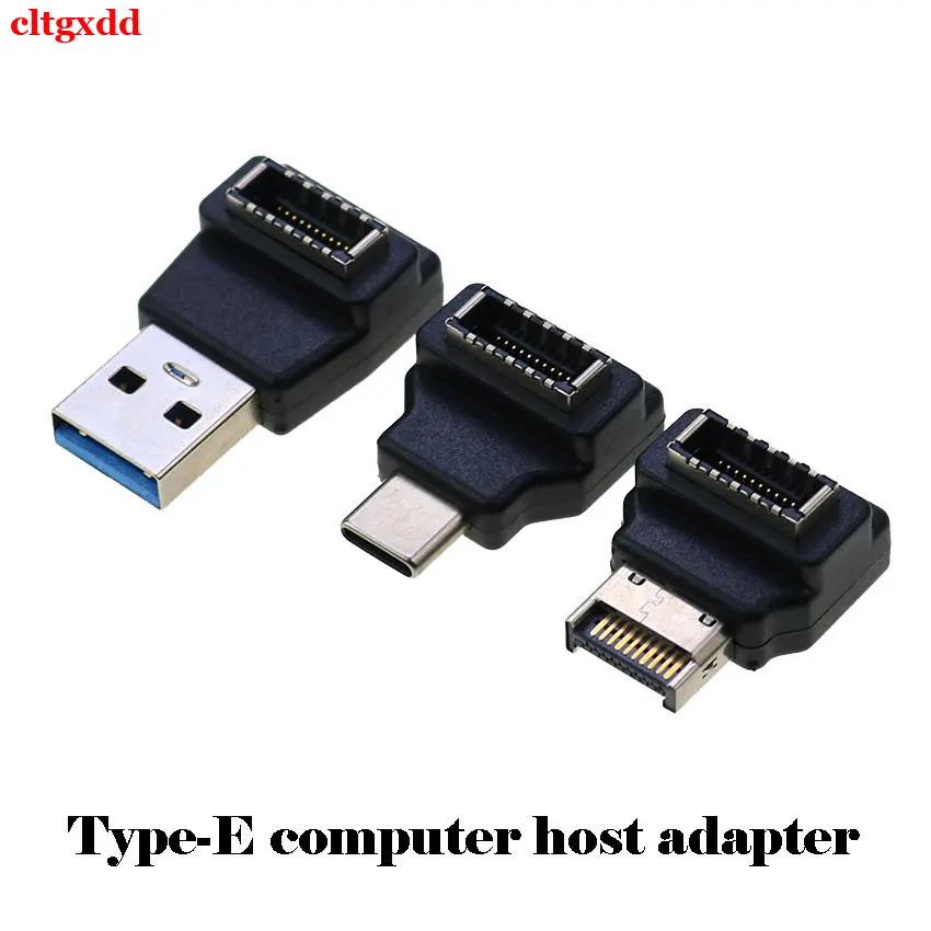 

1PCS motherboard cable adapter Elbow USB connector extension plug converter Type-E female to C to E to A male adapter