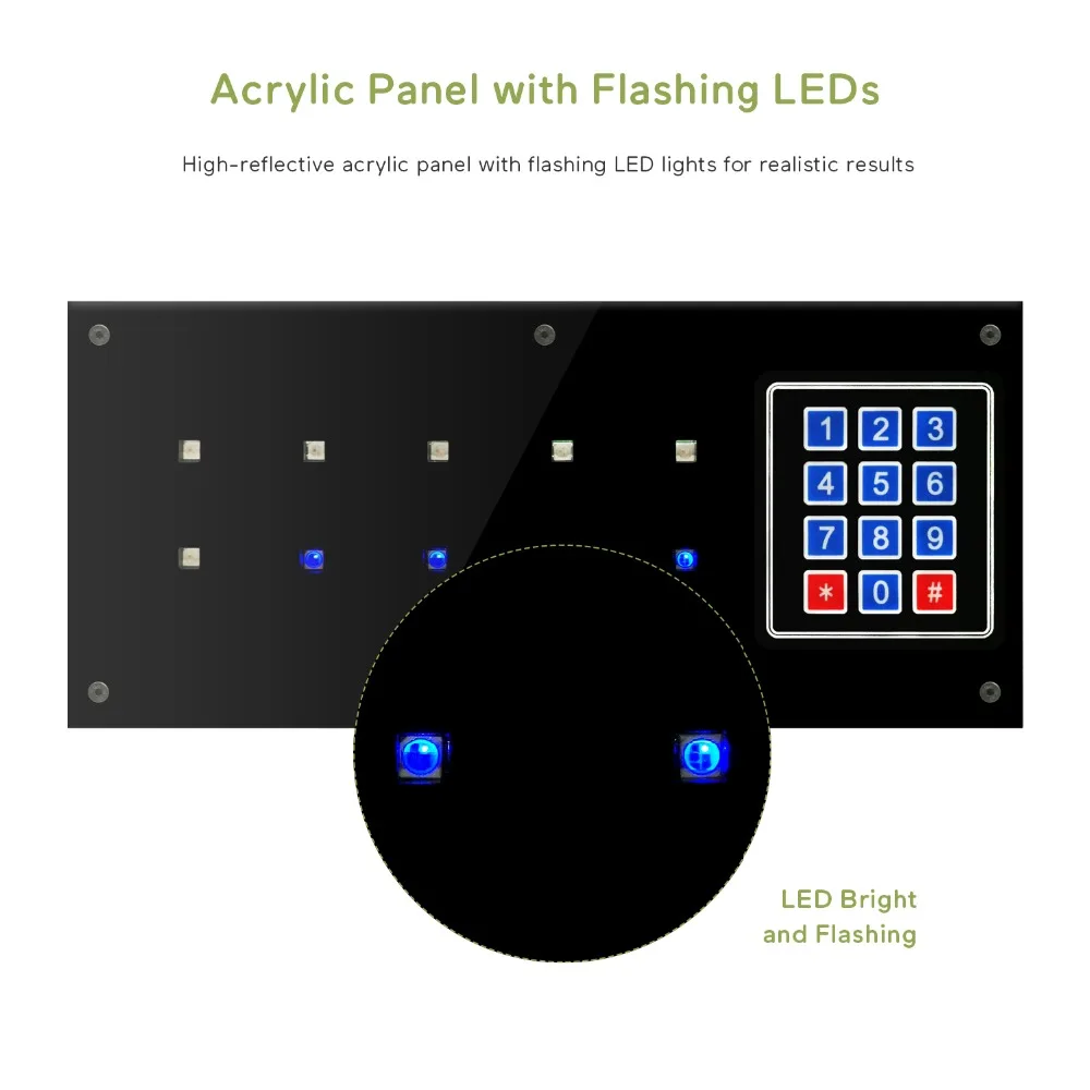 Acrylic Panel with Flashing LEDs