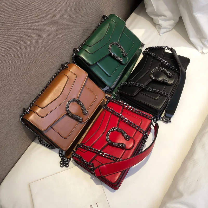 

Crossbody Bags Pu Leather Luxury Designer Handbags Chain Bag Winter Woman Package Mermaid Single Shoulder Span Package Packet