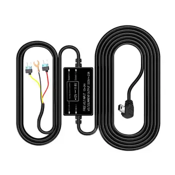 

HGDO Dash Cam Hardwire Kit Mini USB Port DC 12/24V to 5V Car Charger Cable Hard Wire kits Low Voltage Protection for Car DVR GPS