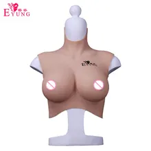 Eyung High End S Size No Oil Silicone Breast Forms Realistic Shemale Crossdresser Fake Boobs Tits Enhancer C D E Cup Chest