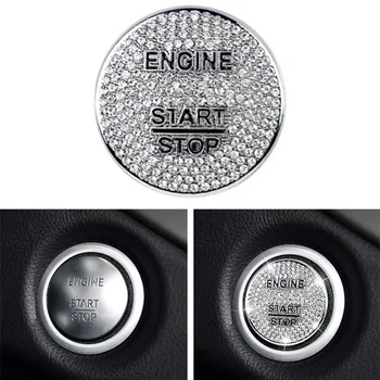 

Decoration Engine Push Start Button Cover Cap For Mercedes Benz C Class W205 Start Button Decoration Sticker
