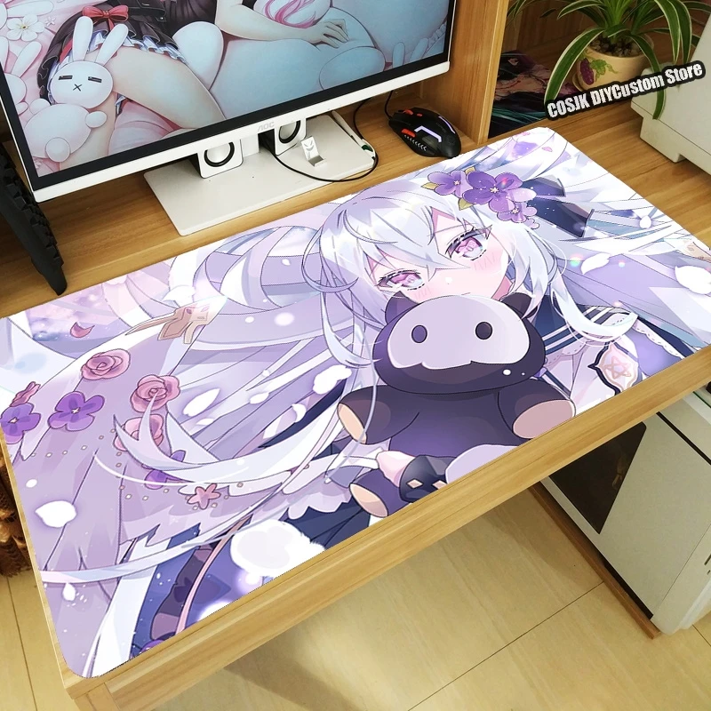 plus size costumes Anime Game Blue Archive Azitani Hifumi Shirasu Azusa Mouse Pad Thicken Computer Kawaii Gaming Mousepad Table Keyboard Desk Mat Anime Costumes Cosplay Costumes