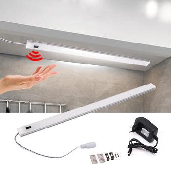

12V Motion Sensor Control LED Cabinet Light Hand Sweep Sensor Switch Night Lamp for Bedroom Kitchen Wardrobe Closet Bar Light