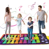 Kids Musical Piano Mat Duet Keyboard Play Mat 20 Keys Floor Piano with 8 Instrument Sound 5 Paly Modes Dance Pad Educatinal Toys 1