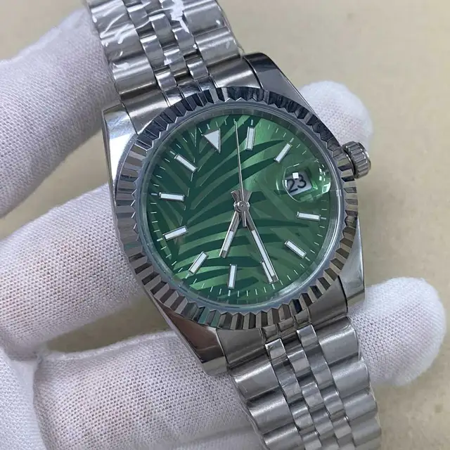 2021 New Men's Watches Automatic Mechanical Sapphire Business Men Stainless Steel Waterproof Watches reloj hombre montre de luxe green