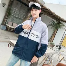 INS Super Fire осень и зима стиль популярный бренд печатные буквы пальто повседневная пара одежда куртка мужской студенческий тонкий бу