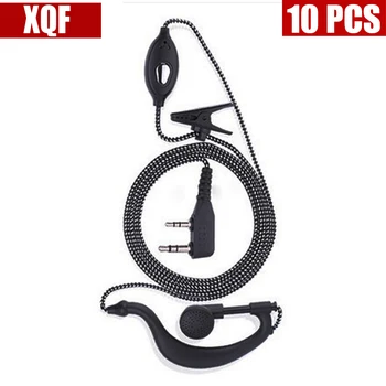 

XQF 10PCS NEW!Hot selling earpiece for BAOFENG UV-5R 888S B5 B6 two way radio for KENWOOD walkie talkie