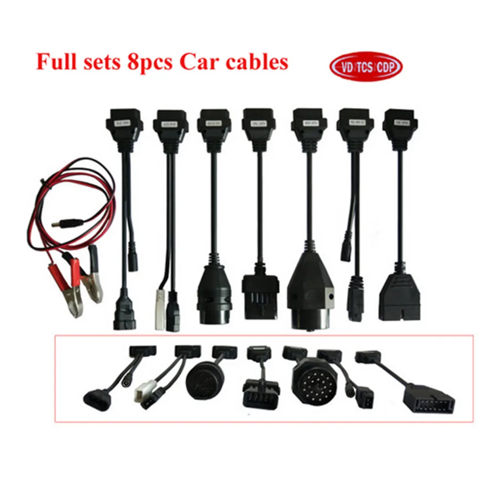 Полный 8 шт. в комплекте автомобильный кабель для delphis vd ds150e cdp pro plus и multidiag pro+ и Автомобильный сканер