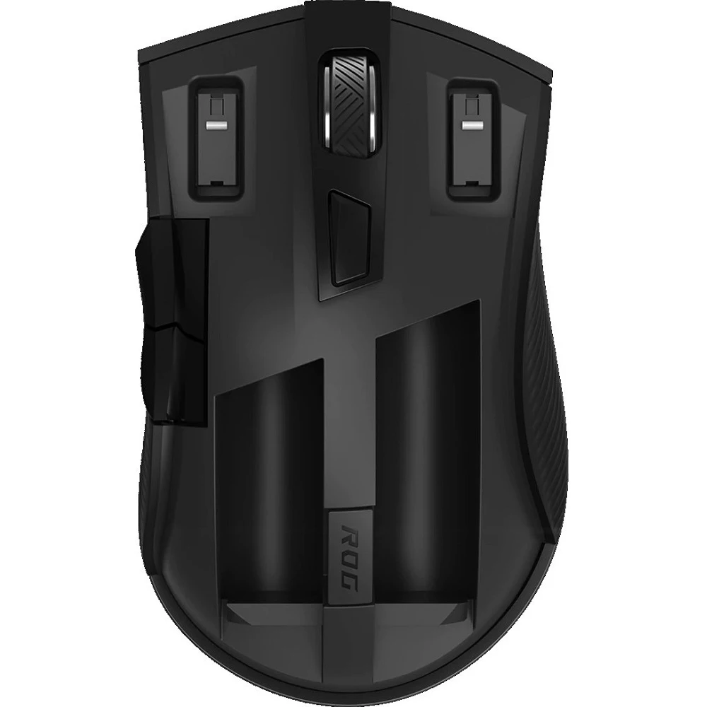 Мышь ASUS ROG Strix Carry 90MP01B0-B0UA00 беспроводная, оптическая, 7200 dpi, USB/Bluetooth, чехол, цвет: черный