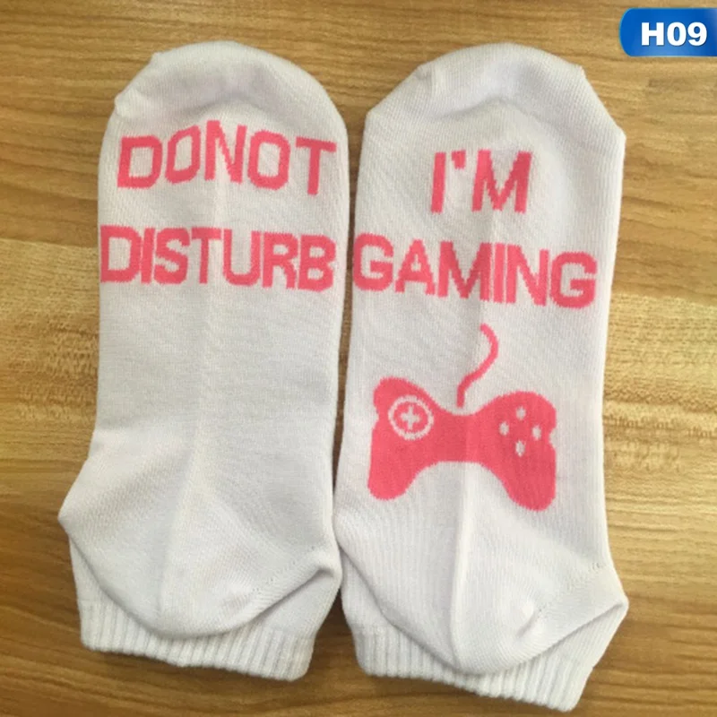 Новые хлопковые носки с надписью «I'm Gaming»; забавные игровые носки для мужчин и женщин; отличный подарок для любителей игр; носки в стиле Харадзюку