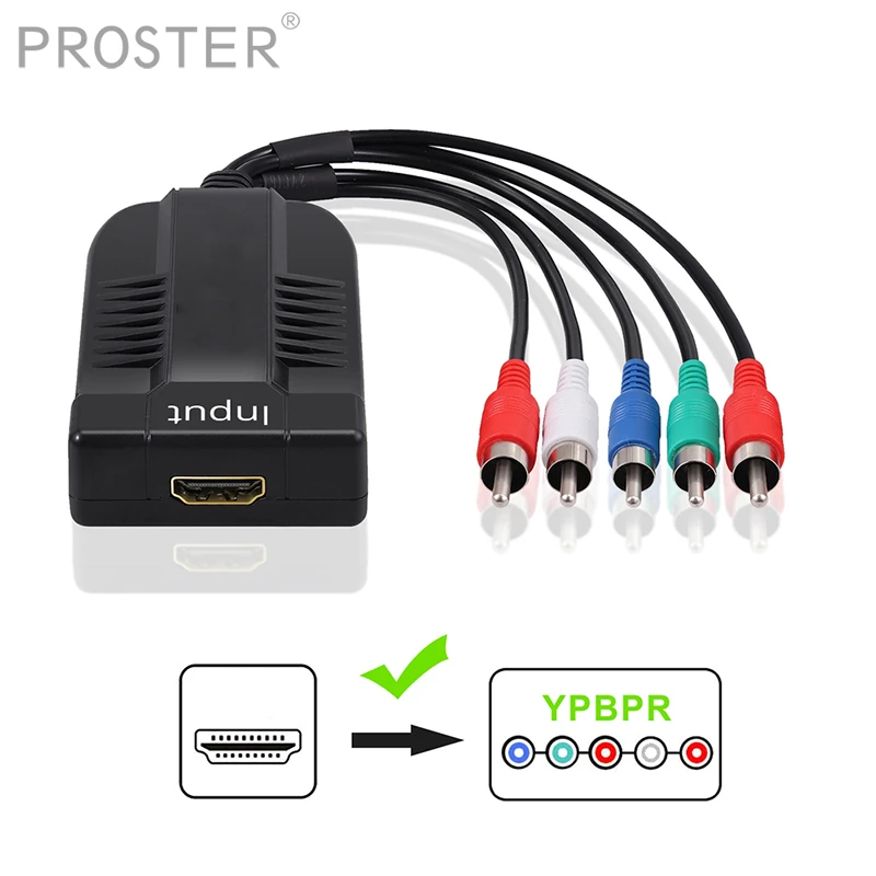Compatible Con Hdmi A 1080p Componente De Vídeo Ypbpr 3rca R Compatible Con Hdmi A 1080p Componente De Vídeo Ypbpr 3rca R