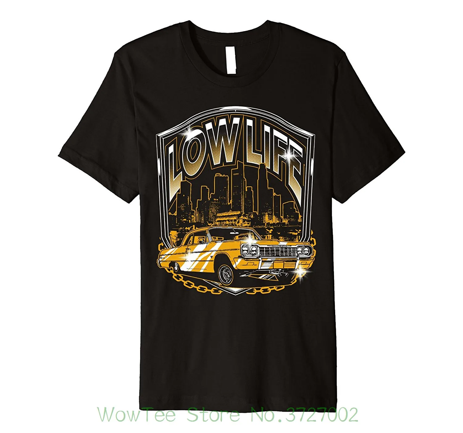 Мужские Lowrider футболка с изображением автомобиля подарки Brass Ring Классическая