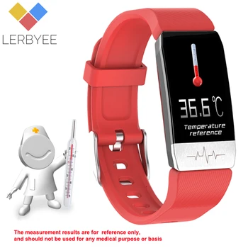 

2020 Smart Watch T1s Body Temperature ECG+PPG Fitness Band Heart Rate Monitor Music Control Smartwatch Sport for iOS Android