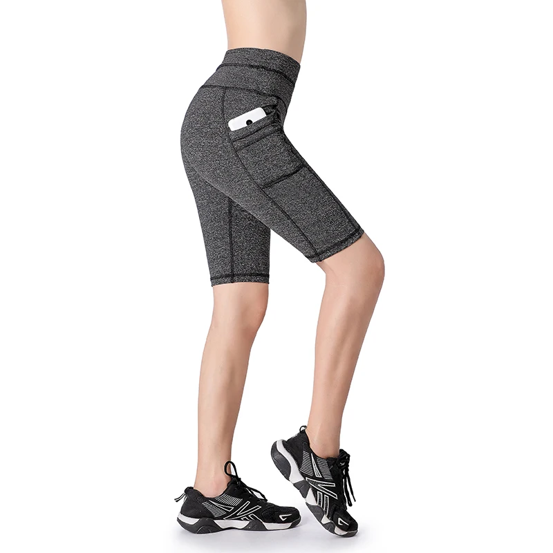 

EAST HONG Women's Yoga Fitness Workout Shorts Gym Running Elastic Shorts