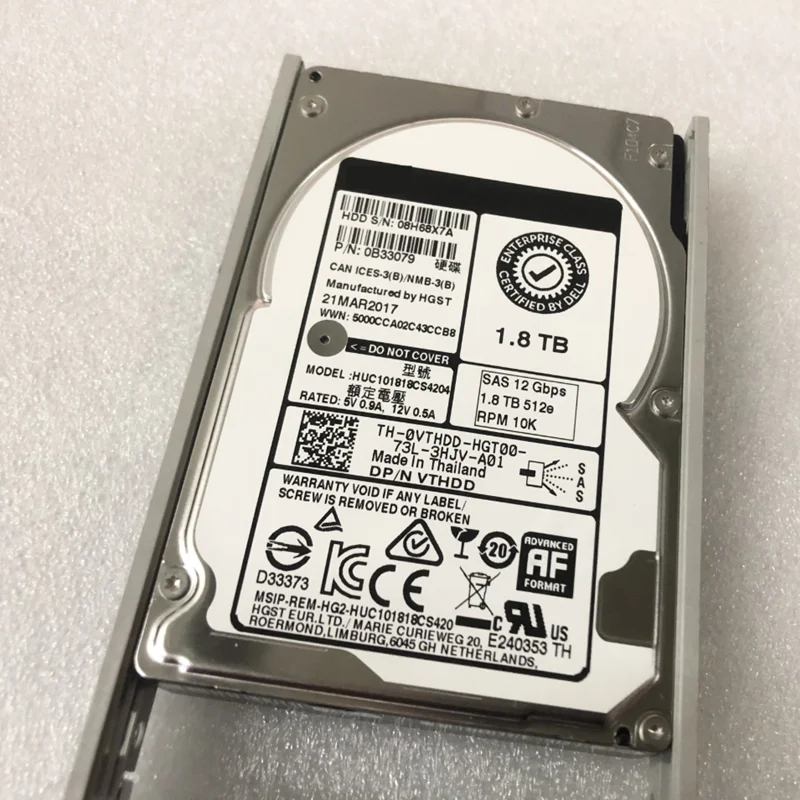 ο  HDD Dell 1.8 ׶Ʈ 2.5 SAS 128MB 10K,  Ŭ   ϵ ũ  VTHDD huc1018cs4204 