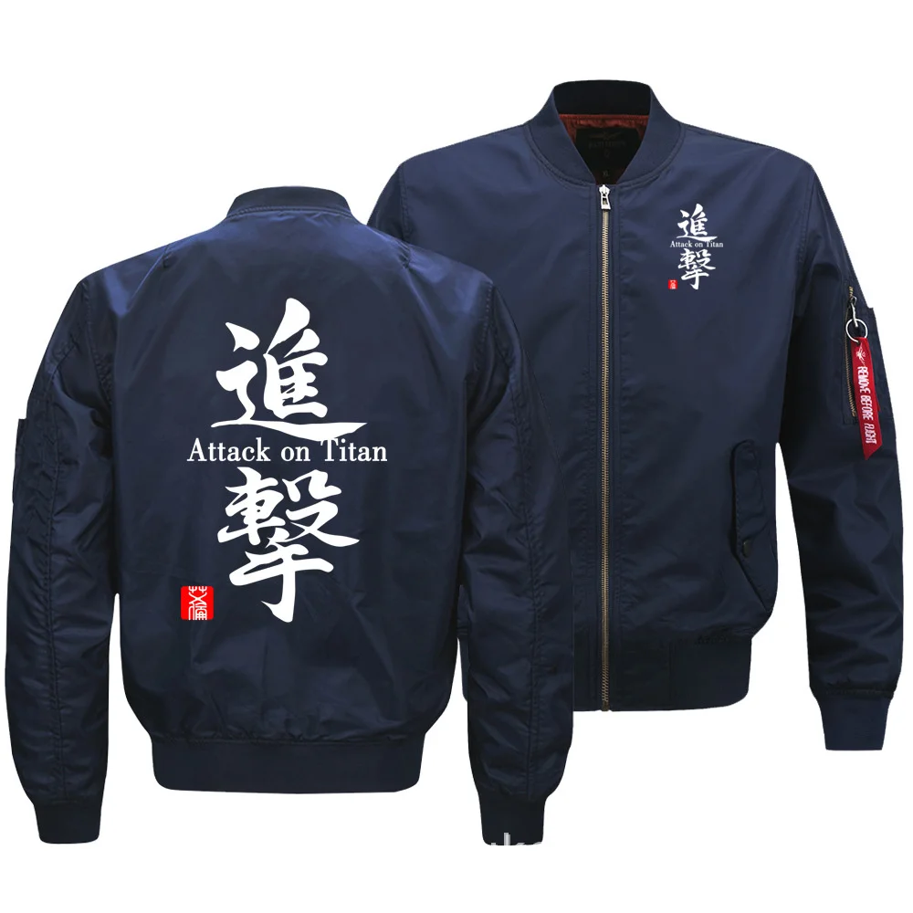 on Attack Titan Jacket Shingeki no Kyojin Coat Mens Bomber Jackets Winter Thick Coats High Quality S-5XL 5