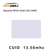 10 pçs/lote CUID Modificar UID CARTÃO Mutável UID NFC RFID MF 0 1k Bloco cartão s50 13.56MHz