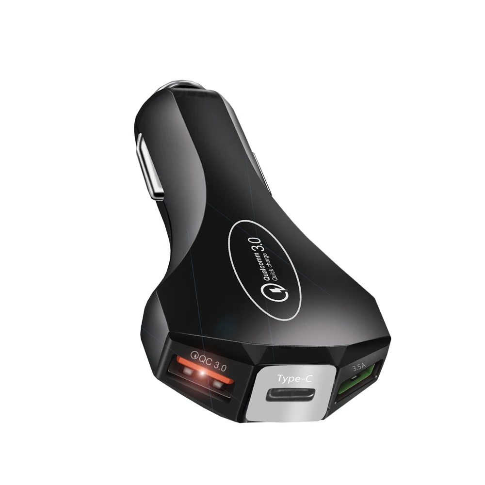 Bakeey 3 порта 3.5A QC3.0 Быстрая зарядка USB Автомобильное зарядное устройство для iPhone 8 Plus XS 11 Pro для huawei P30 Pro mate 30 для Xiaomi Mi9