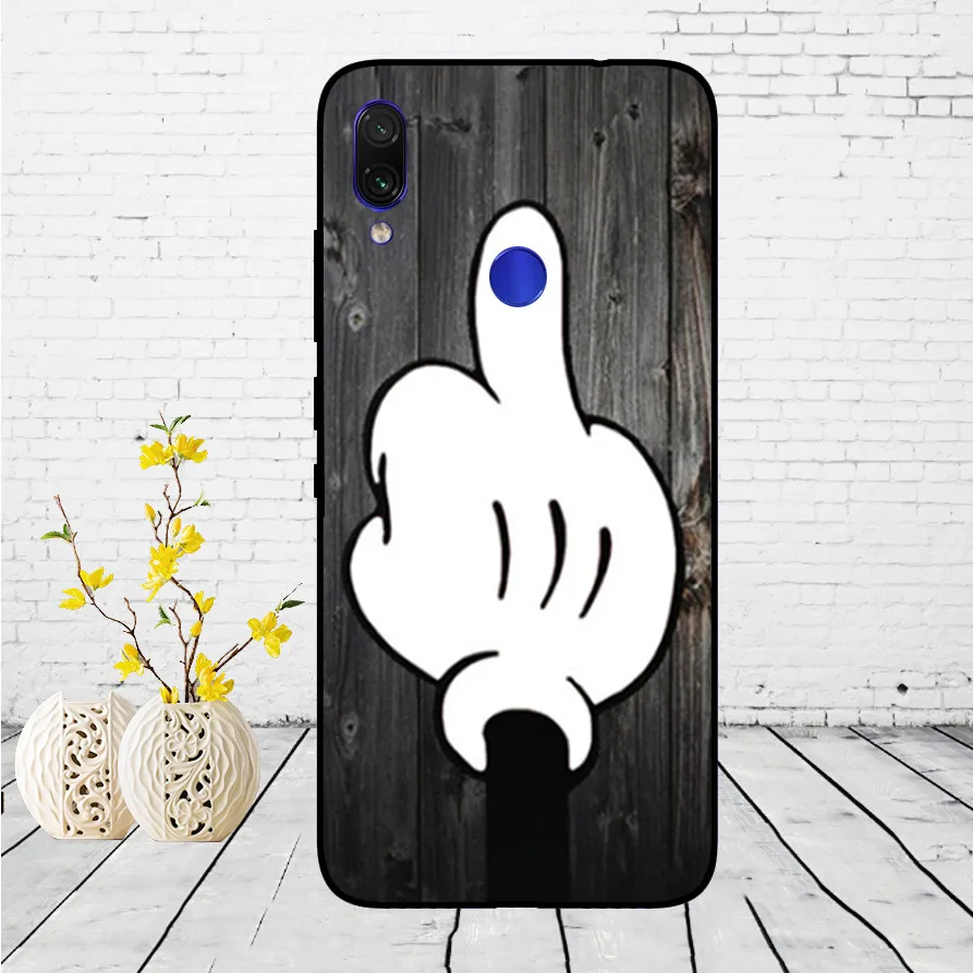 Untuk Xiaomi Redmi Note 7 Hitam Case Silikon Lembut Funda untuk Xiaomi Redmi Catatan 7 Hitam TPU Case Pelindung 6.3 