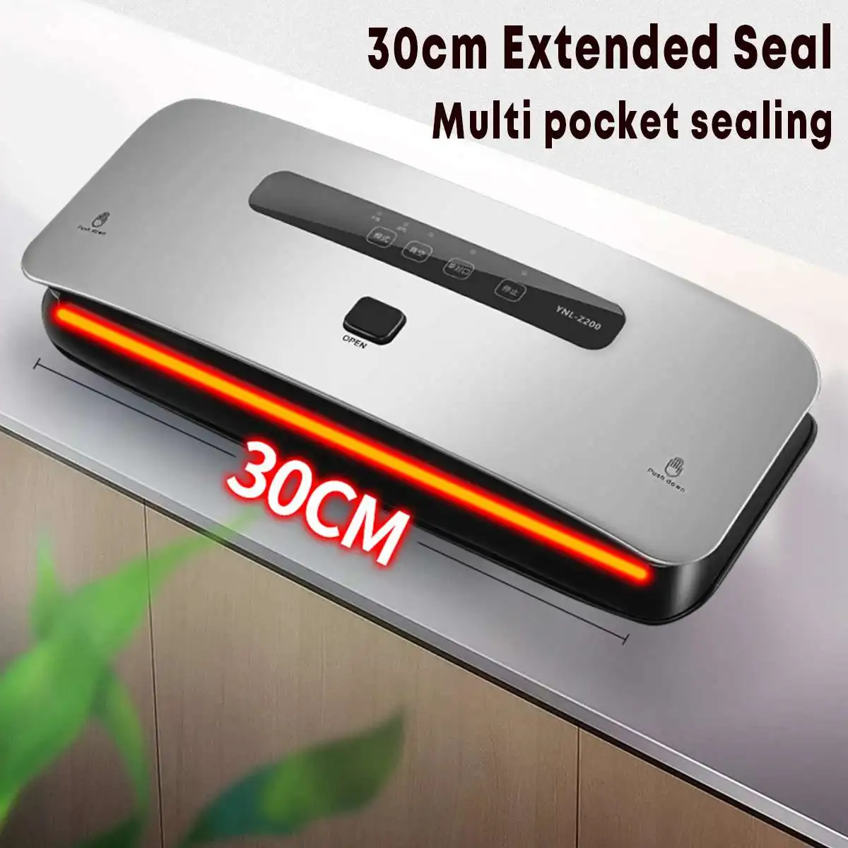 

Automatic Vacuum Sealer Food Heating Sealing Packing Machine & 10pcs Bags Packer Film Sealer Vacuum Packer 220V 110V Food Saver