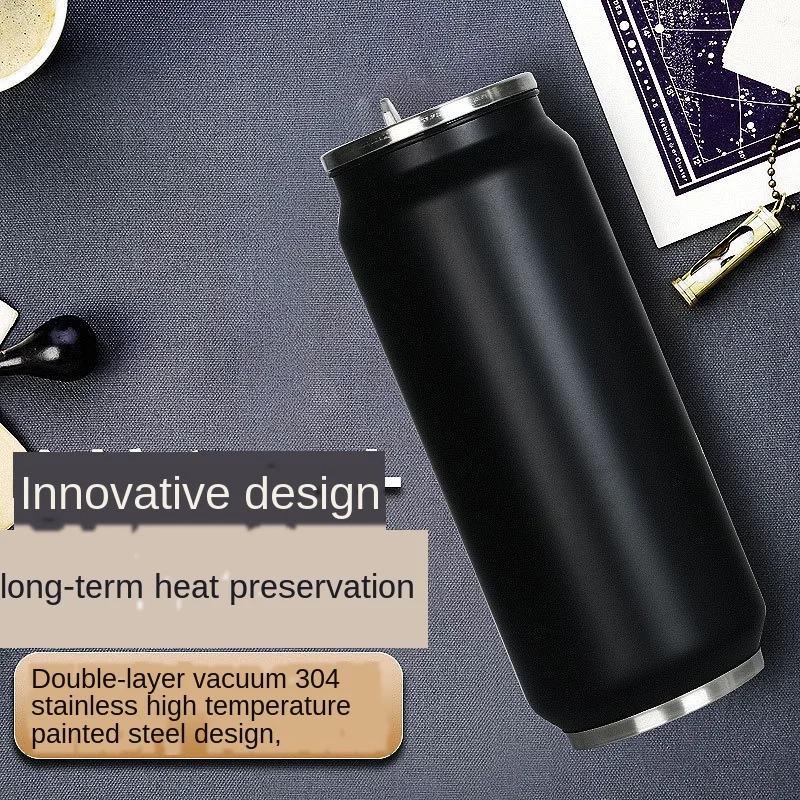 Термос из нержавеющей стали 500 мл для банка напитков с соломинкой термос воды