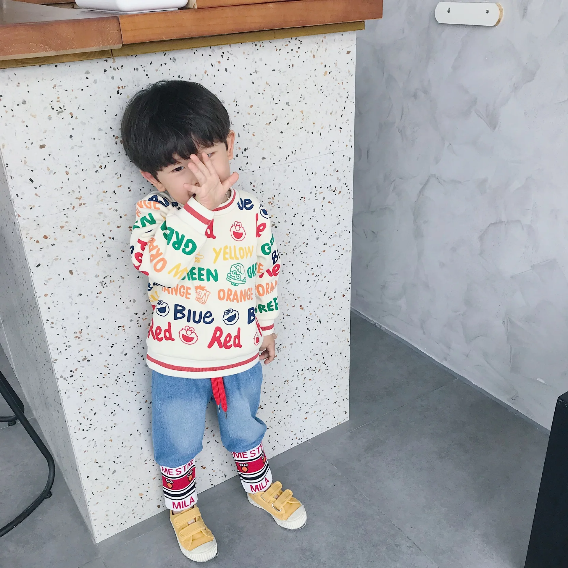 Tonytaobaby/осенне-зимняя одежда; Новая детская одежда; хлопковый свитер с длинными рукавами; свитер с рисунком для мальчиков и девочек