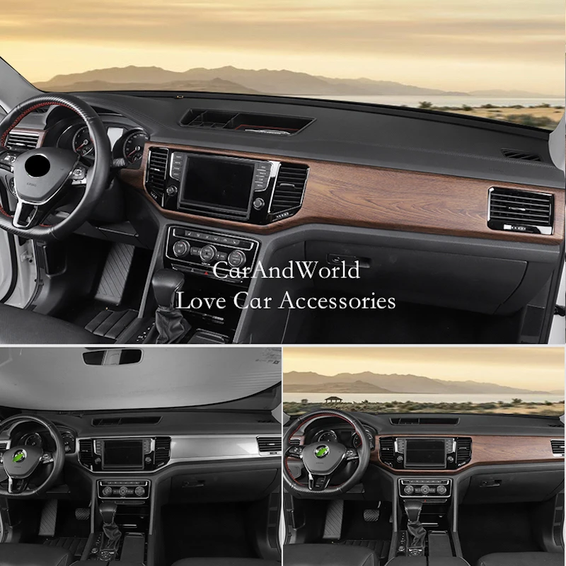 Для Volkswagen VW Teramont Atlas 2017 2019 полосы для внутренней панели управления накладки на