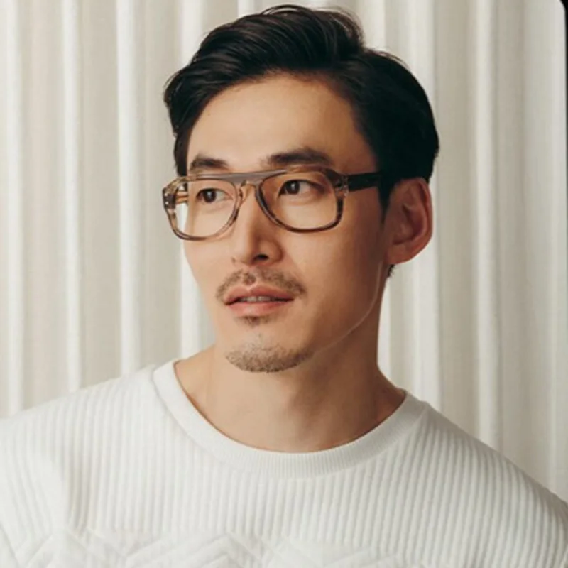 

Acetate Square Transparent Glasses Men Clear Lens Optical Spectacle Frames Women Myopia Prescription Eyeglasses Frame Eyewear