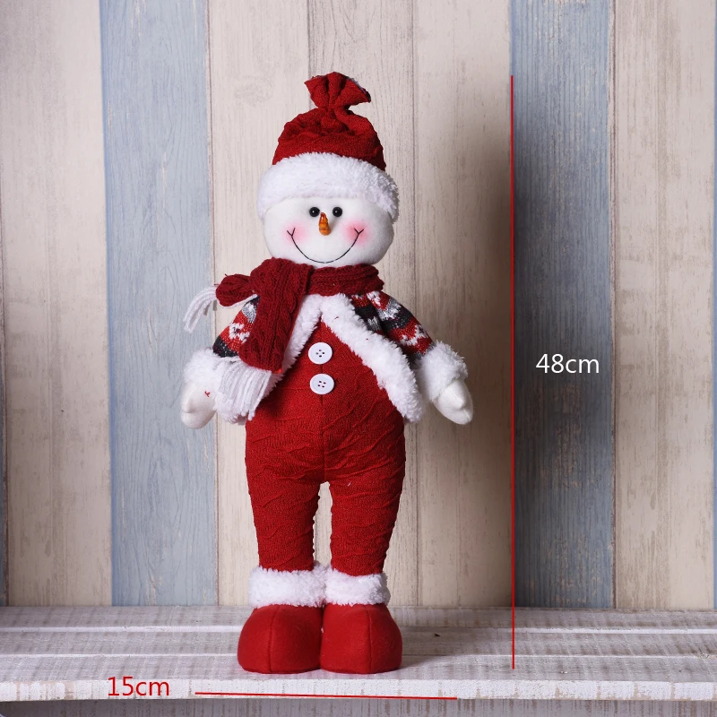 Новогодний подарок рождественские украшения куклы выдвижной Санта Клаус игрушечные Снеговики Рождественская елка орнамент домашний декор Navidad - Цвет: snowman 247